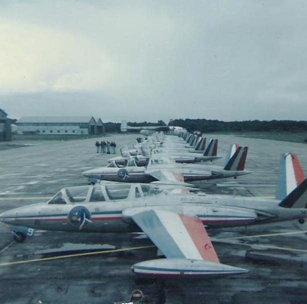 Ba 19.jpg - Fougas Magister de la patrouille de france.Base aerienne 132  colmar